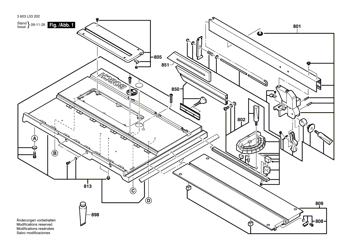 New Genuine Bosch 1609203P39 Sliding Guide