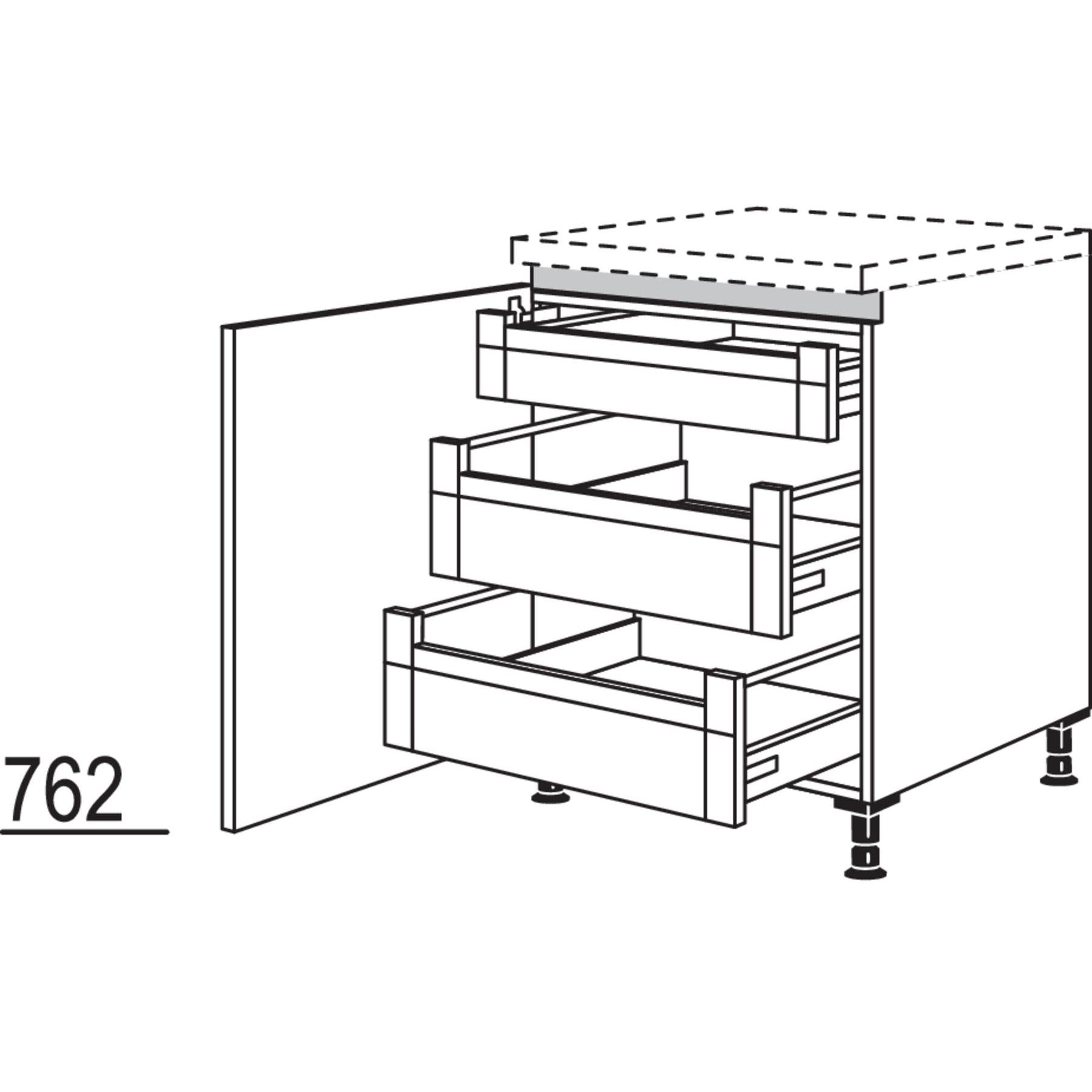 Nobilia XL-Unterschrank NUI2AI40-X 57011