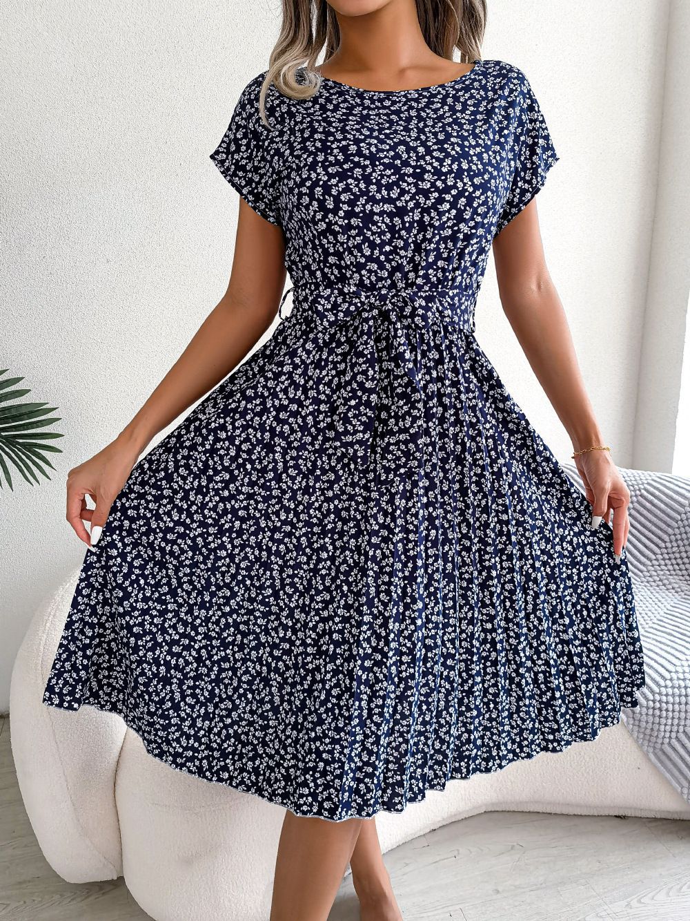 Geplissenes Sommerkleid