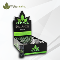OPMS Black Liquid Kratom Shot 8.8ml – Display Box