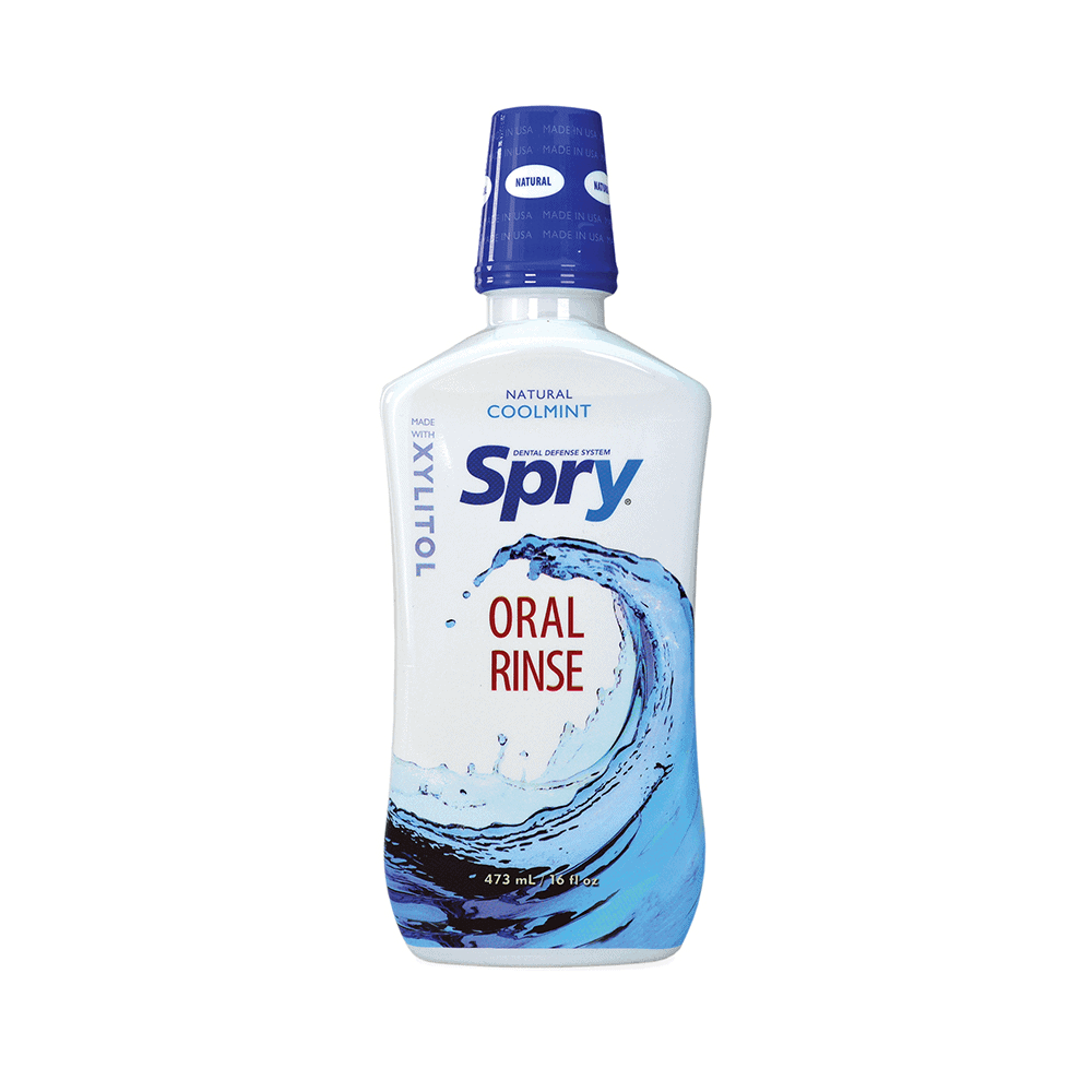 Xlear Spry Coolmint Xylitol Oral Rinse Mouthwash 16 fl oz PATIENT ONLY - Health As It Ought to Be