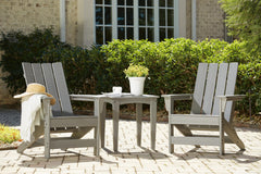 Visola Outdoor Adirondack Chair Set with End Table - Furniture Stars (Chicago, IL)