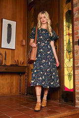 Princess Highway - Lola Rabbit Midi Dress - navy
