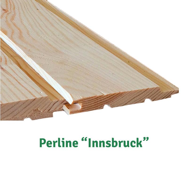 Perline legno “Innsbruck”; 12,5х96х2500mm; B; abete, conf. 10pz. - 9,82 €/m²