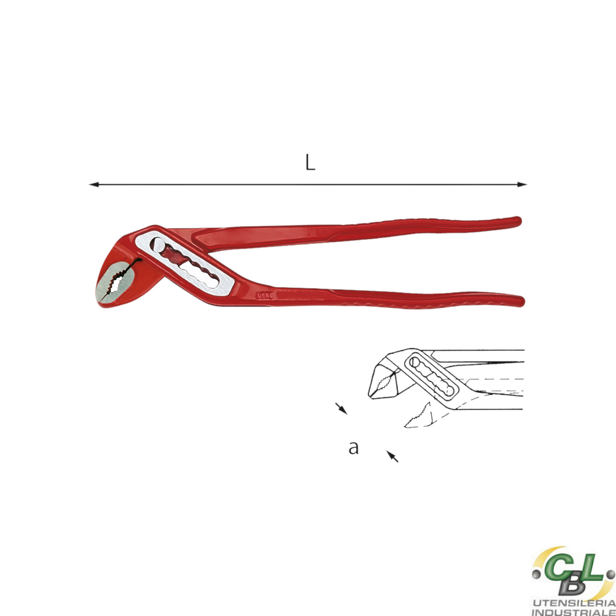 USAG PINZE REGOLABILI A CERNIERA CHIUSA 180 V 250 mm