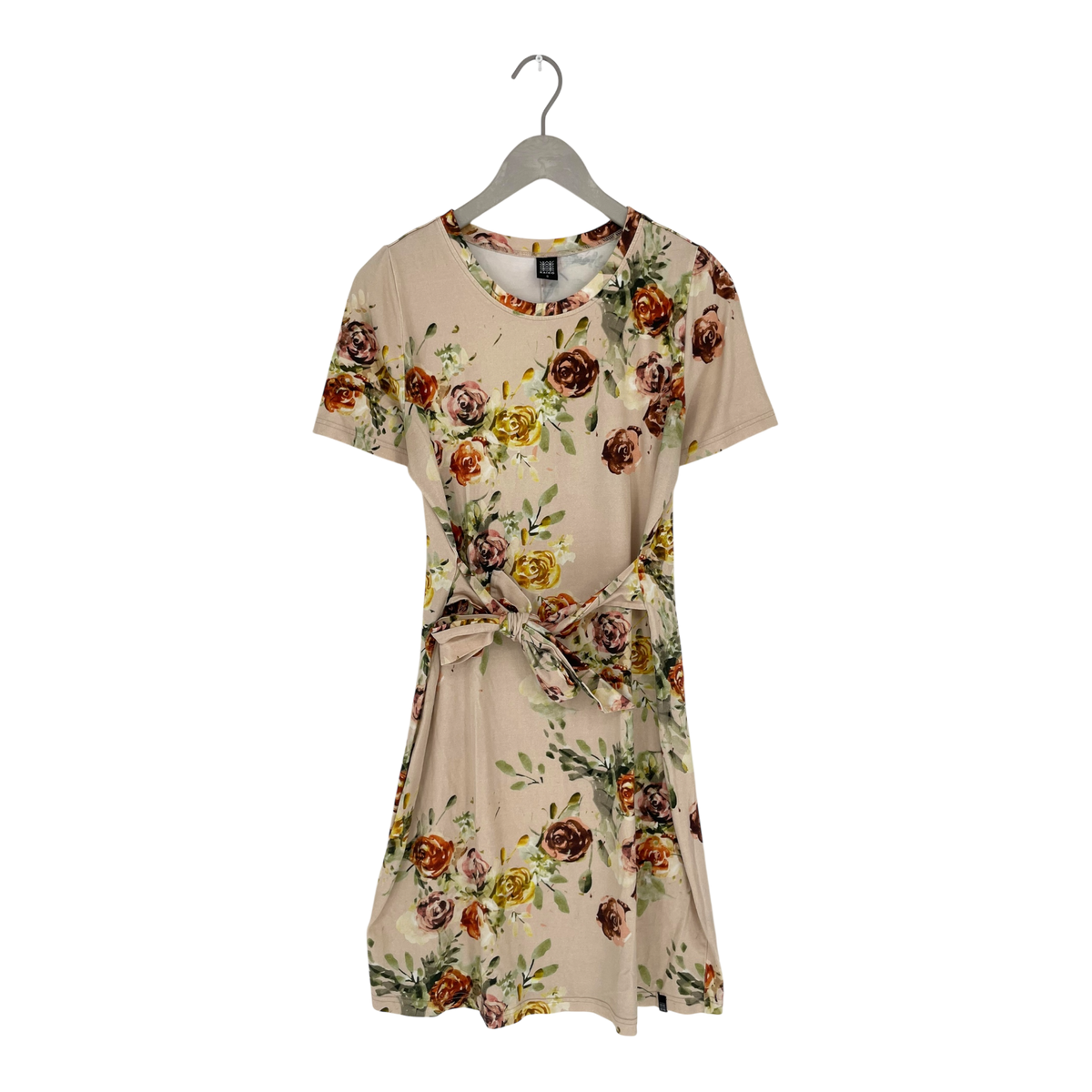 Kaiko t-shirt belted dress, rose yard | woman S