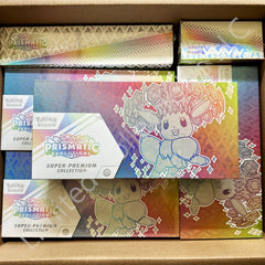 Pokémon TCG Scarlet & Violet Prismatic Evolutions Super Premium Collection Box Front