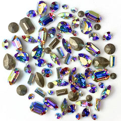 Preciosa Stone Mix of Chatons & Fancy Stones Crystal AB - Bluestreak Crystals