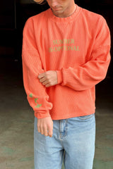 PUKAS SURF SHOP - OPTIONAL WAFFLE LONG SLEEVE TEE - CAMELIA