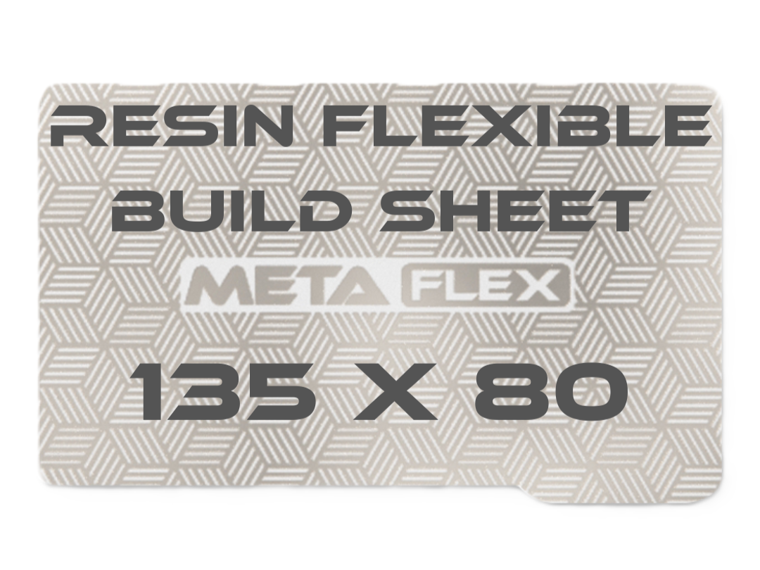 Flexible Steel Plate for Resin Printer w/ Magnetic Base - 135mm x 80mm.