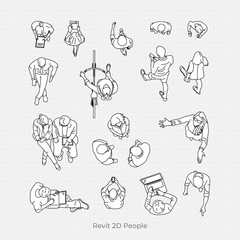 revit top view people 