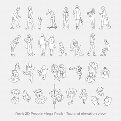Revit 2D People download 