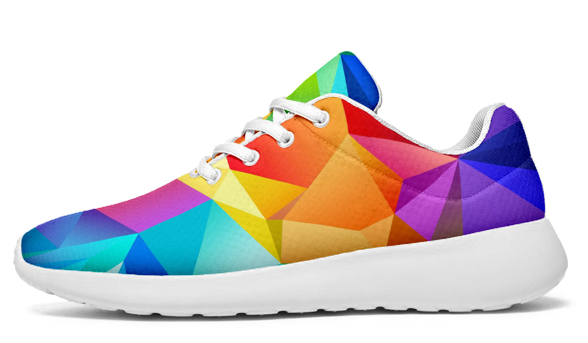 Multicolor Prism Pattern Sport Shoes