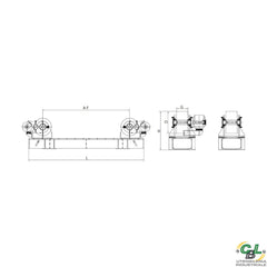 POSIZIONATORE A RULLI SR S 40 TON M+F