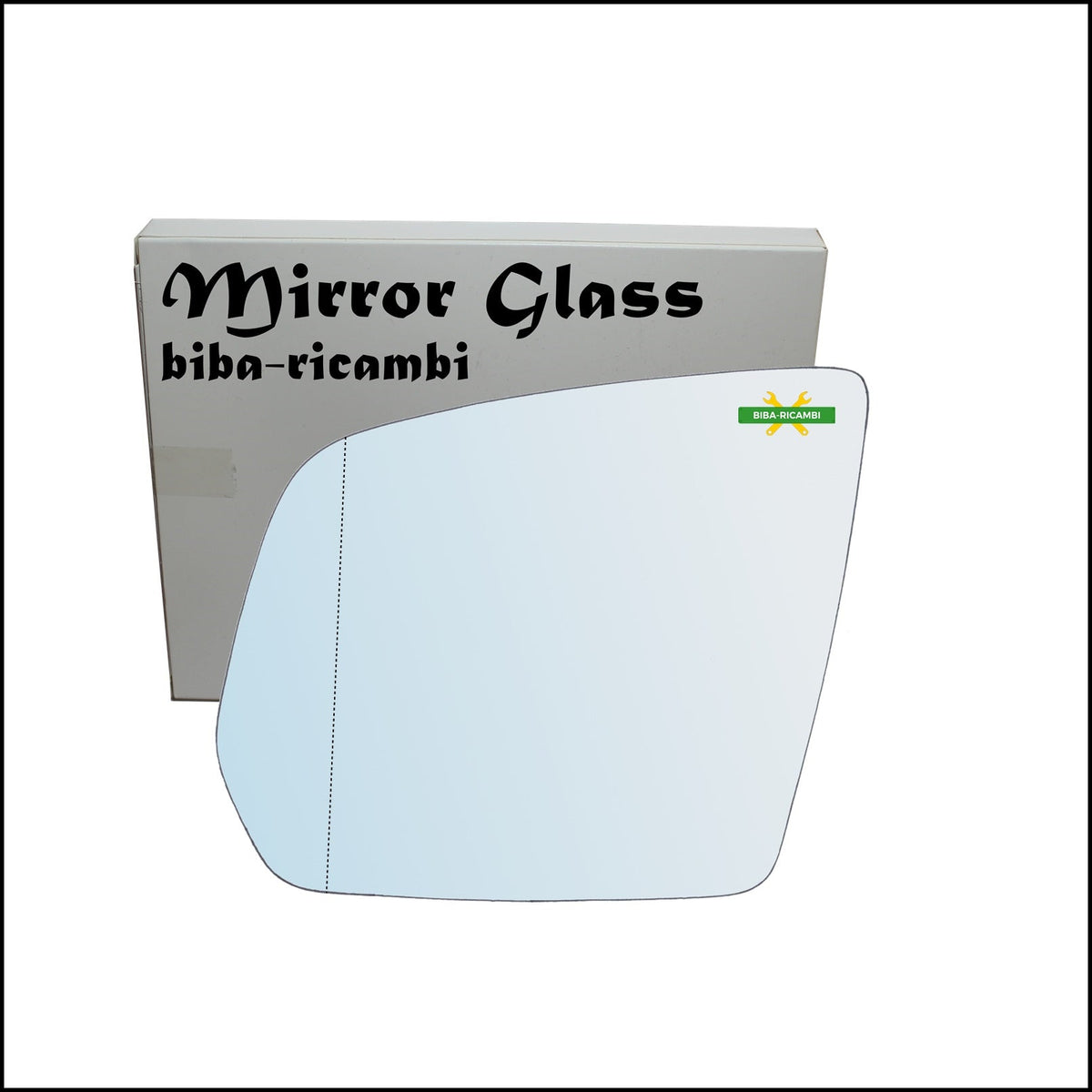 Vetro Specchio Retrovisore Cromato Asferico Lato Sx-Guidatore Per Mercedes Classe M II (W164) solo dal 2009-2012 BIBA-RICAMBI