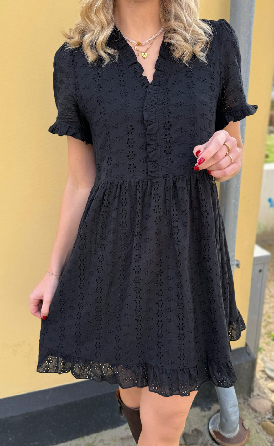 Say INA Copenhagen Kjole - Catja Summer - Black Broderie Anglaise