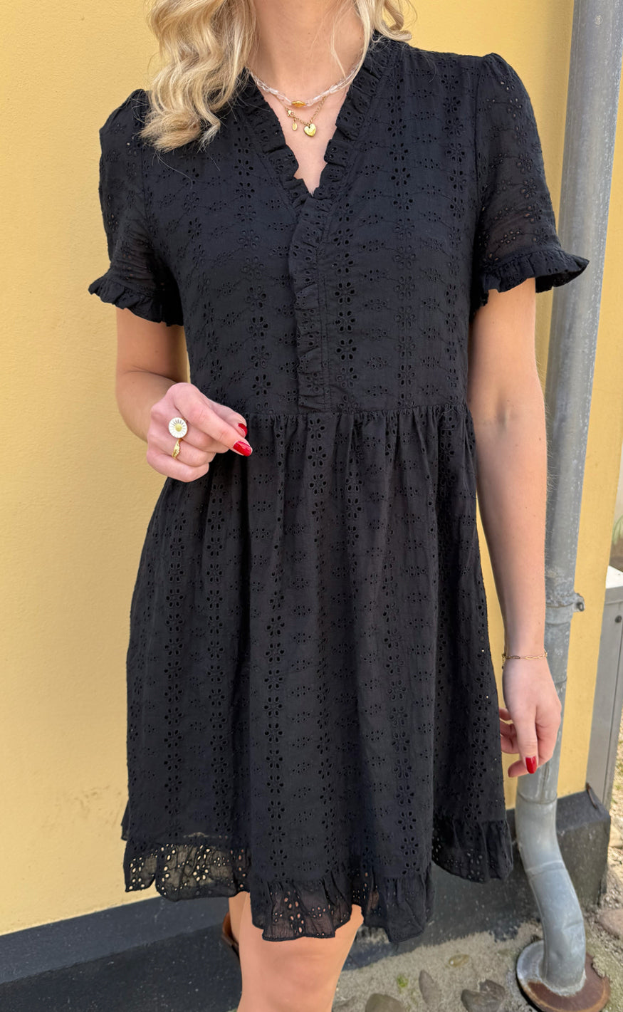 Say INA Copenhagen Kjole - Catja Summer - Black Broderie Anglaise