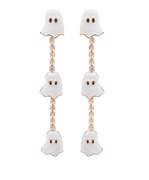 Spooky Chic Ghost Drop Earrings - Instyle Boutique