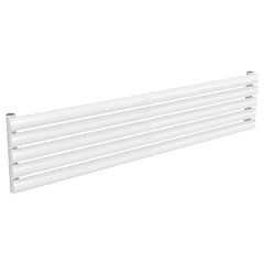 Reina Nevah Single Horizontal Steel Radiator 295 x 1400 - White