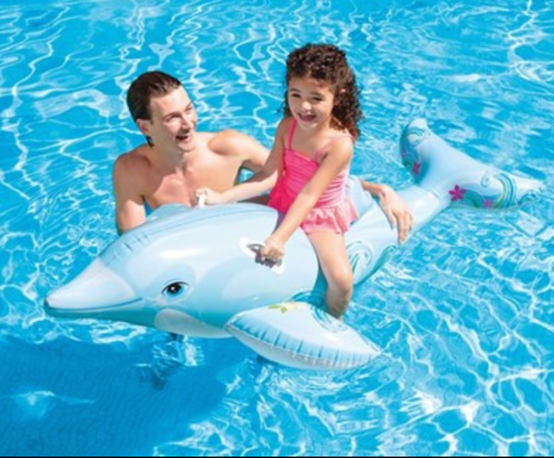 Intex Badedyr Ride On Delfin - 175 x 66 cm - Legeslottet
