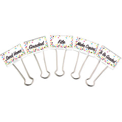 Confetti Binder Clips, Large Management