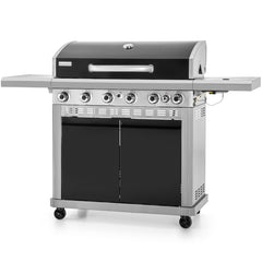 Garden GROTTO 6-Burner Propane Gas Grill with Side Burner, 52,000 BTU, 740 Sq. In. Cooking Area, Heavy-Duty Outdoor BBQ Grill
