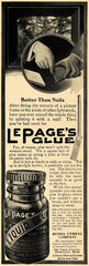 1912 Ad Russia Cement Le Page Metal Glue Gloucester - ORIGINAL ADVERTISING TW1