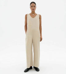 Thinking Mu W Jumpsuit Janis beige oatmeal