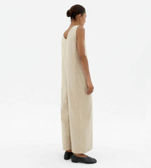 Thinking Mu W Jumpsuit Janis beige oatmeal