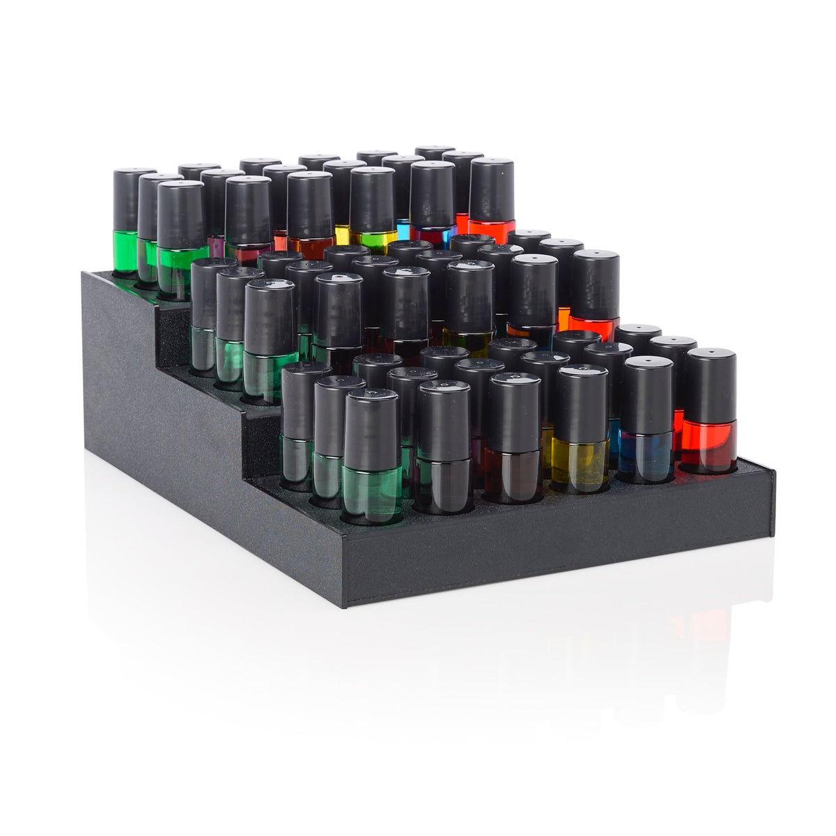54 x 1 oz. Roll On Pure Oils Starter Pack w/ 3 Tier Black Acrylic Display