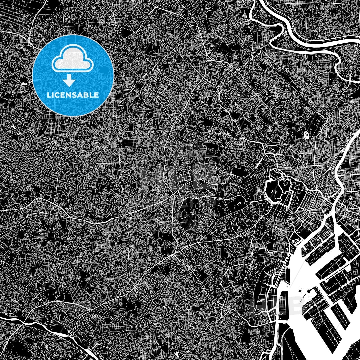 Tokyo Japan map