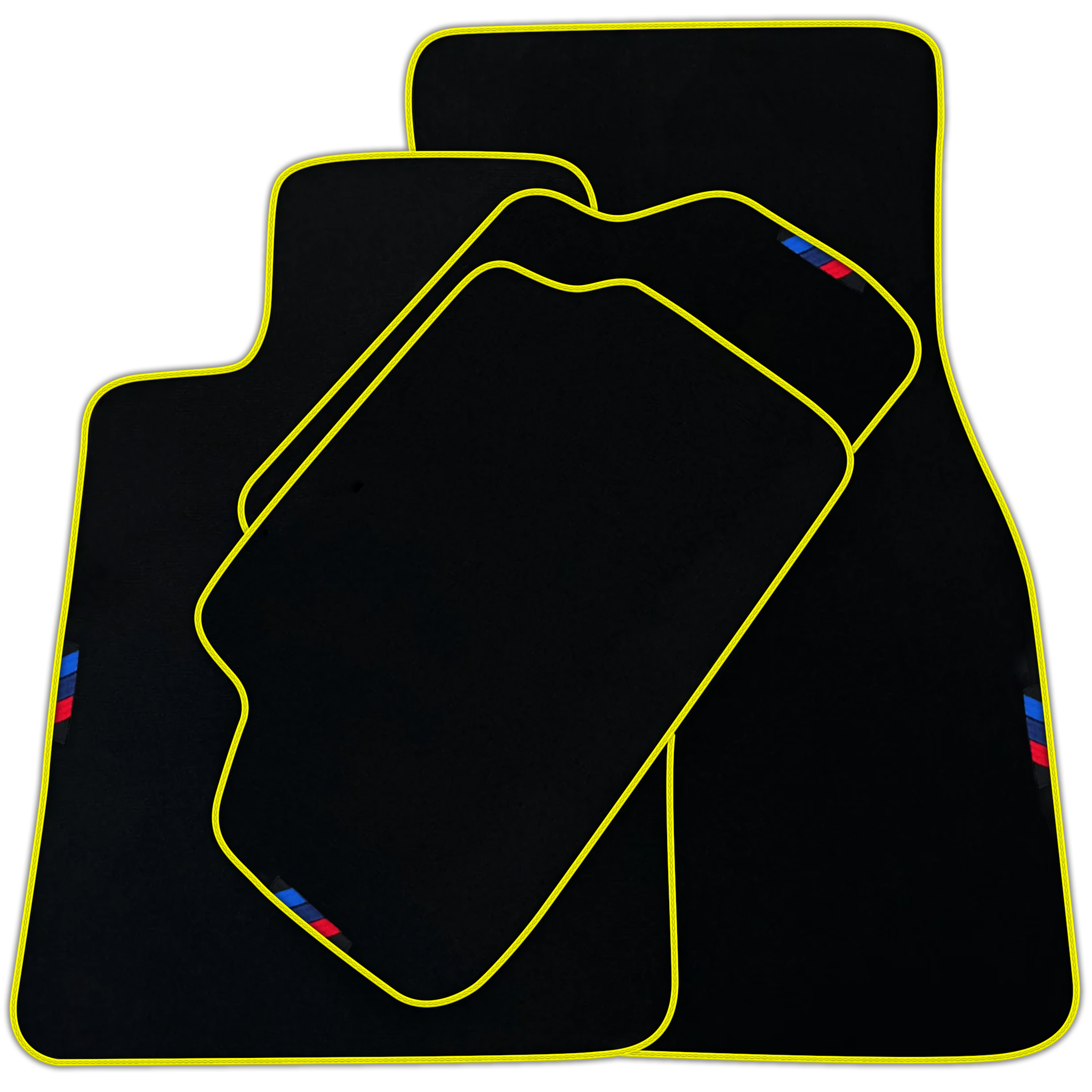 Black Mats For BMW 5 Series E61 Wagon | Red Trim | Various Trim Colors