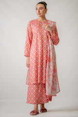 Ego 3 Piece Printed Lawn Suit (U00422-999-PK0) gulbuy.com