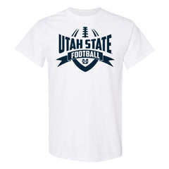 Utah State Aggies Football Rush T-Shirt - White