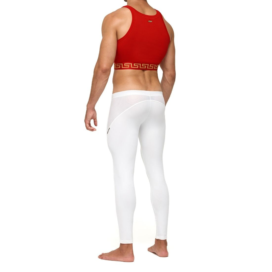 Luxe rode crop top ontworpen door Modus Vivendi voor gay mannen en te koop bij Flavourez.