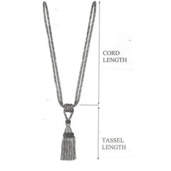 Multi Coloured Double Tassel Curtain Tieback