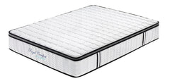 Ergopedic Mattress 5 Zone Latex Pocket Spring Mattress In A Box 30cm - Queen - White Grey Black