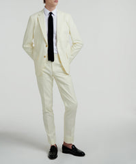 Fursac - Veste En Serge De Coton Et Lin - Jaune - Homme