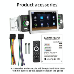 5 Inch Allwinner Melis F133 Car Mp5 Player Carplay Bt Usb Fm