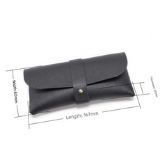 30-Piece brown Chic & Sleek PU Leather Soft Eyeglass Case - Protective Pouch for Sunglasses & Reading Glasses