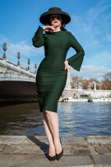 The Tawny Pencil Dress in Green