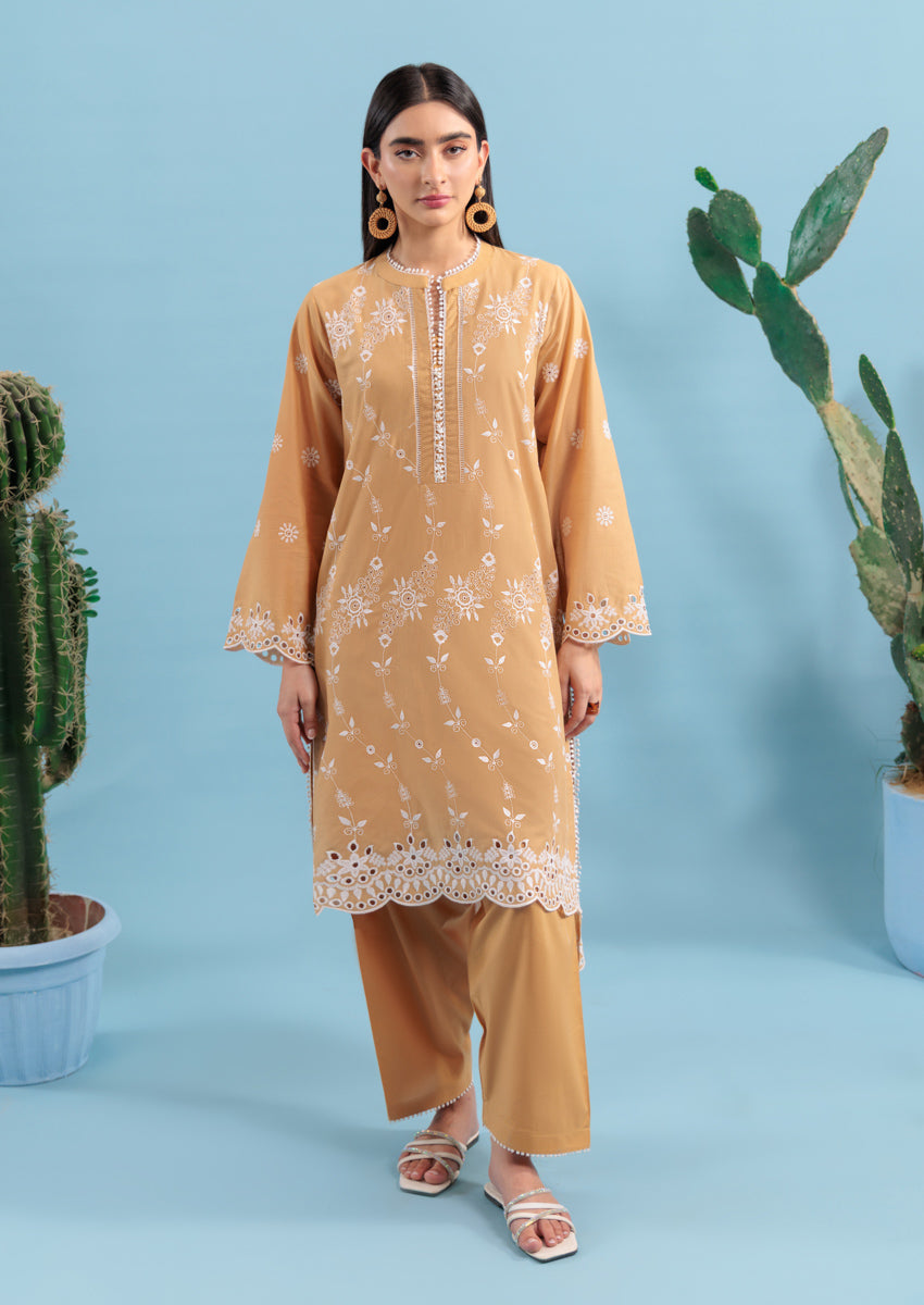 Beige-Cambric-2 Piece (W25DE2037)