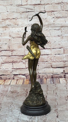 Nude Woman Female Hunter Hot Cast Diana Goddess Hunt Moon Bronze Marble Statue