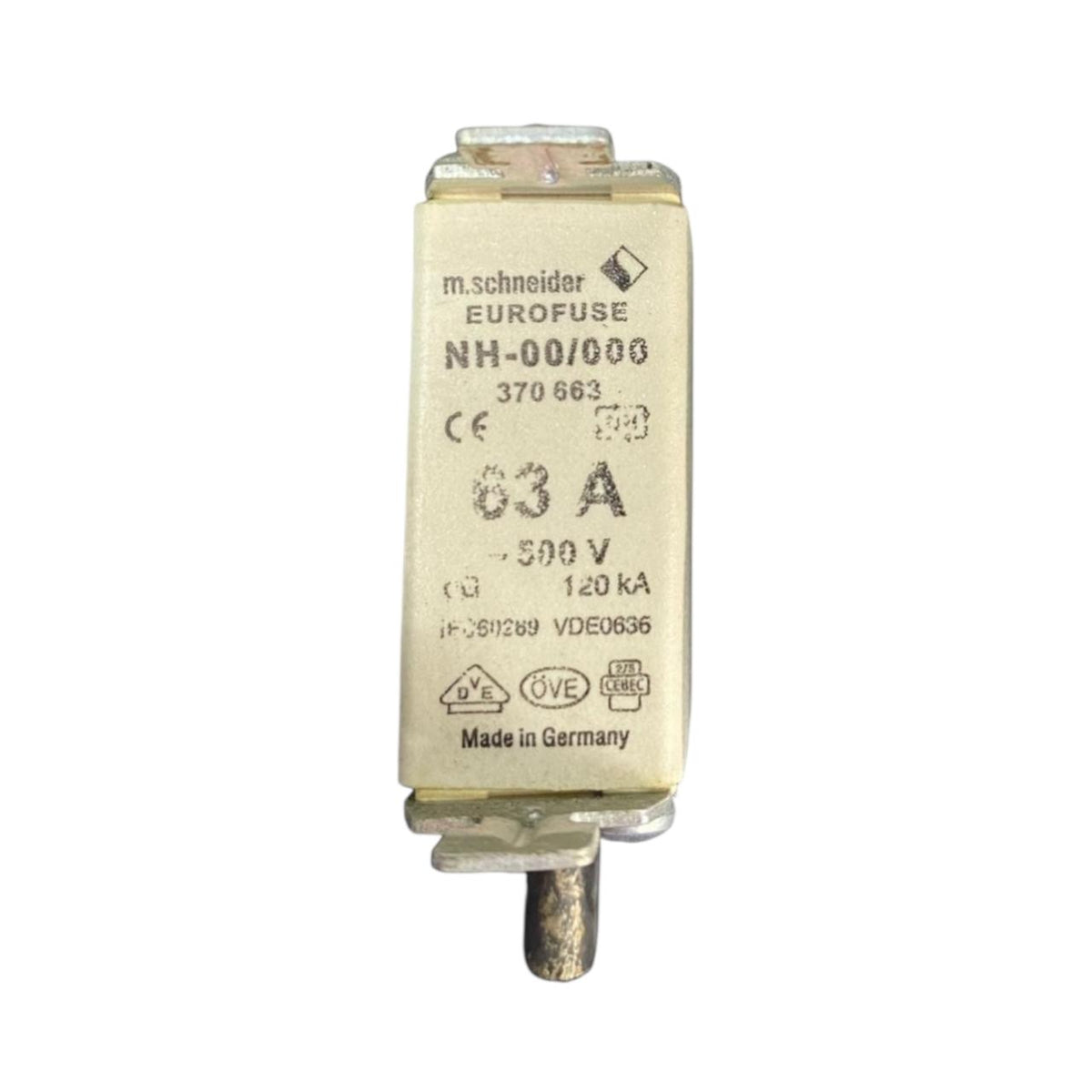 Schneider Nh-00/000 63a fusible de cuchilla