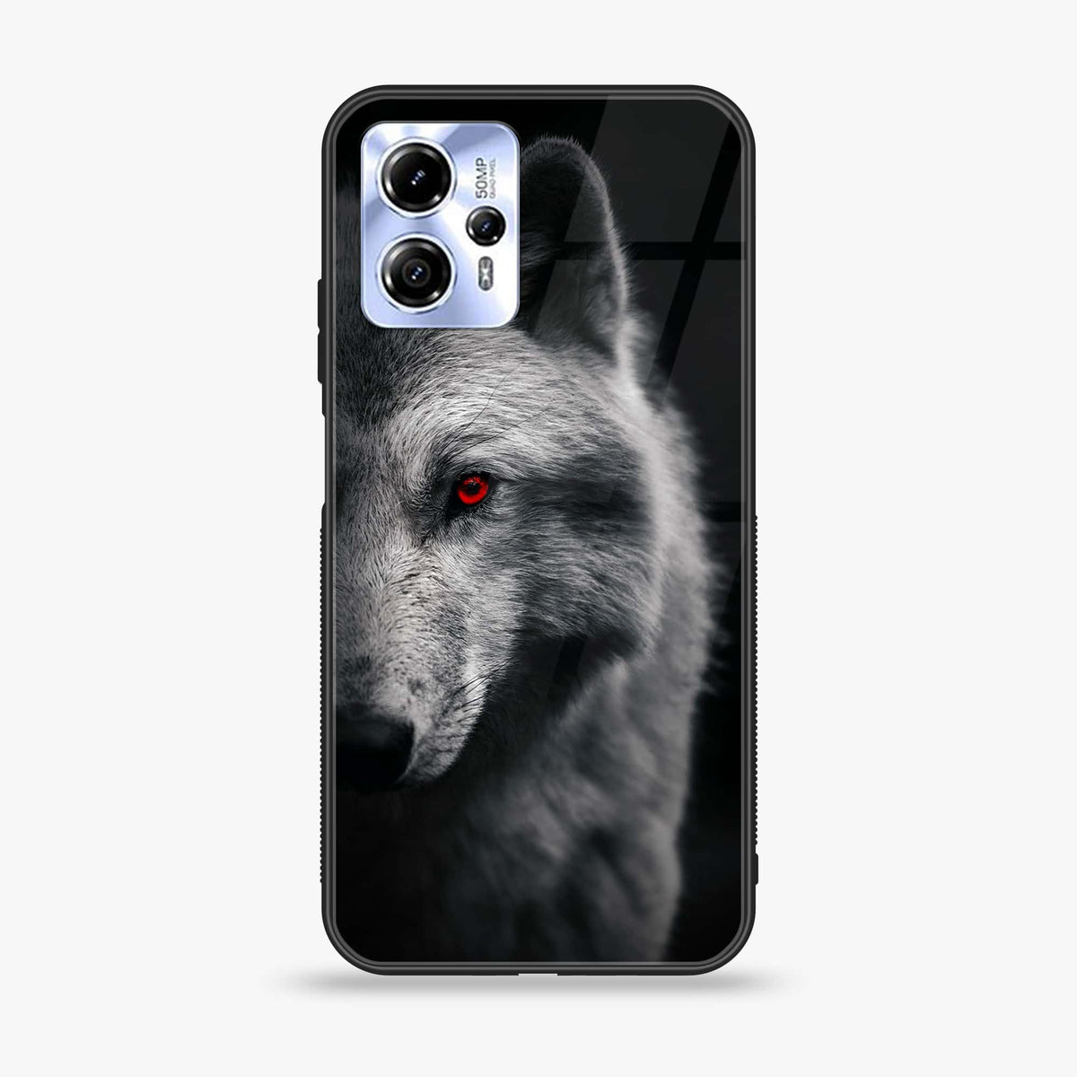 Motorola Moto G13/G23 - Wolf Design 10 - Premium Printed Glass soft Bumper shock Proof Case CS-22319
