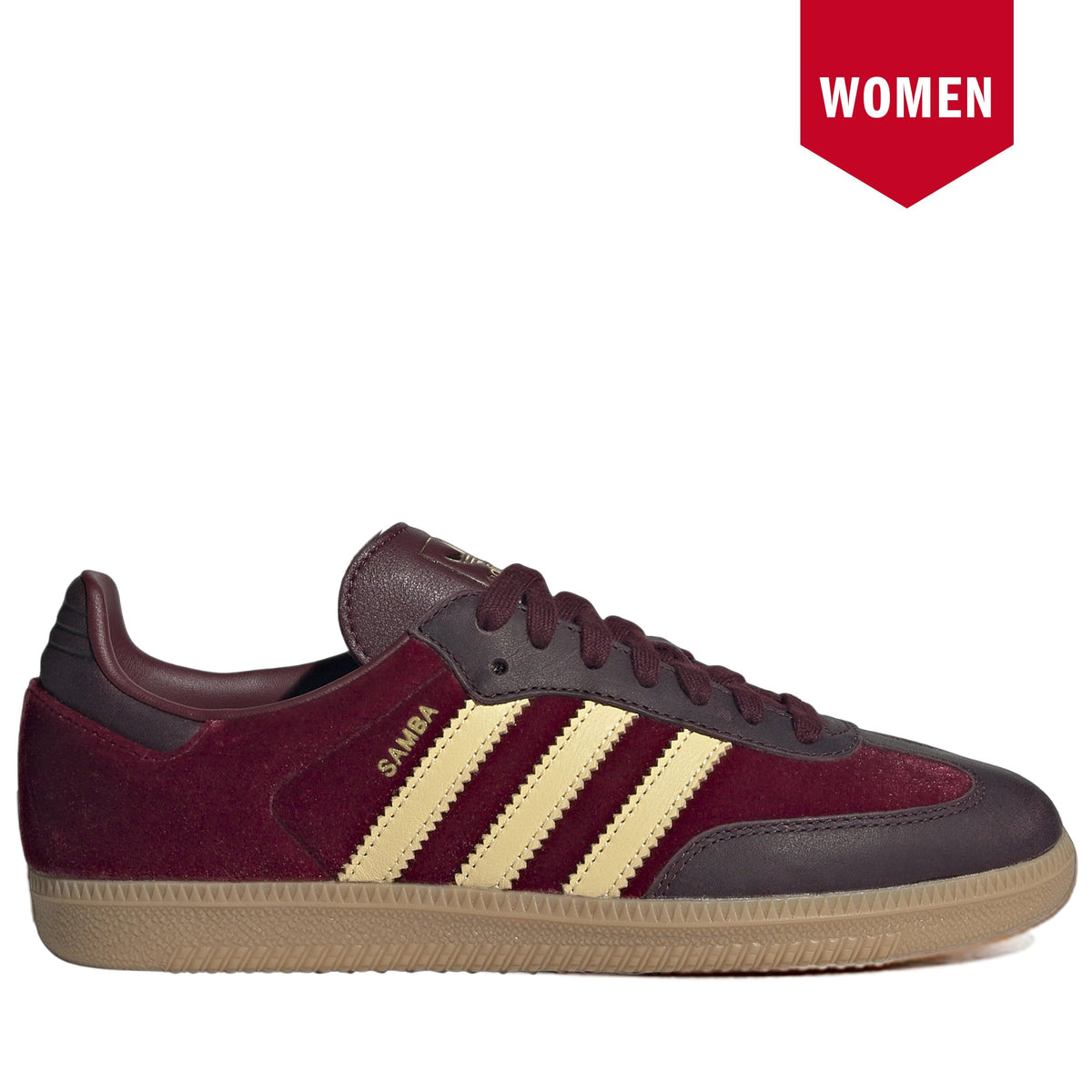 Women's Adidas Samba OG - Shadow Red/Maroon