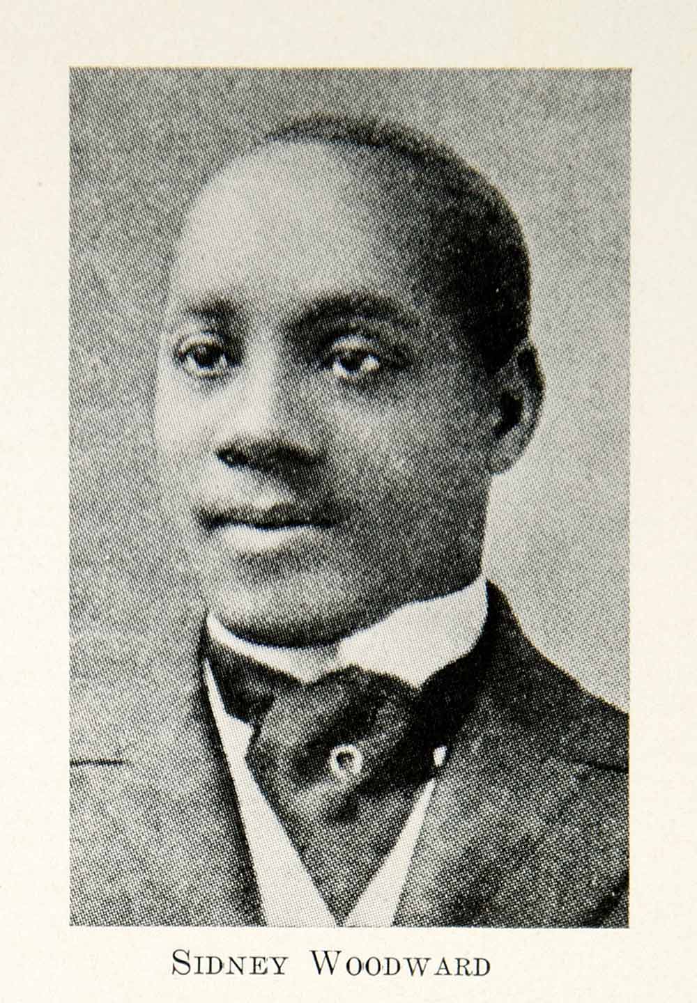 1936 Print Portrait Sidney Woodward African American Tenor Singer Musician XMA7