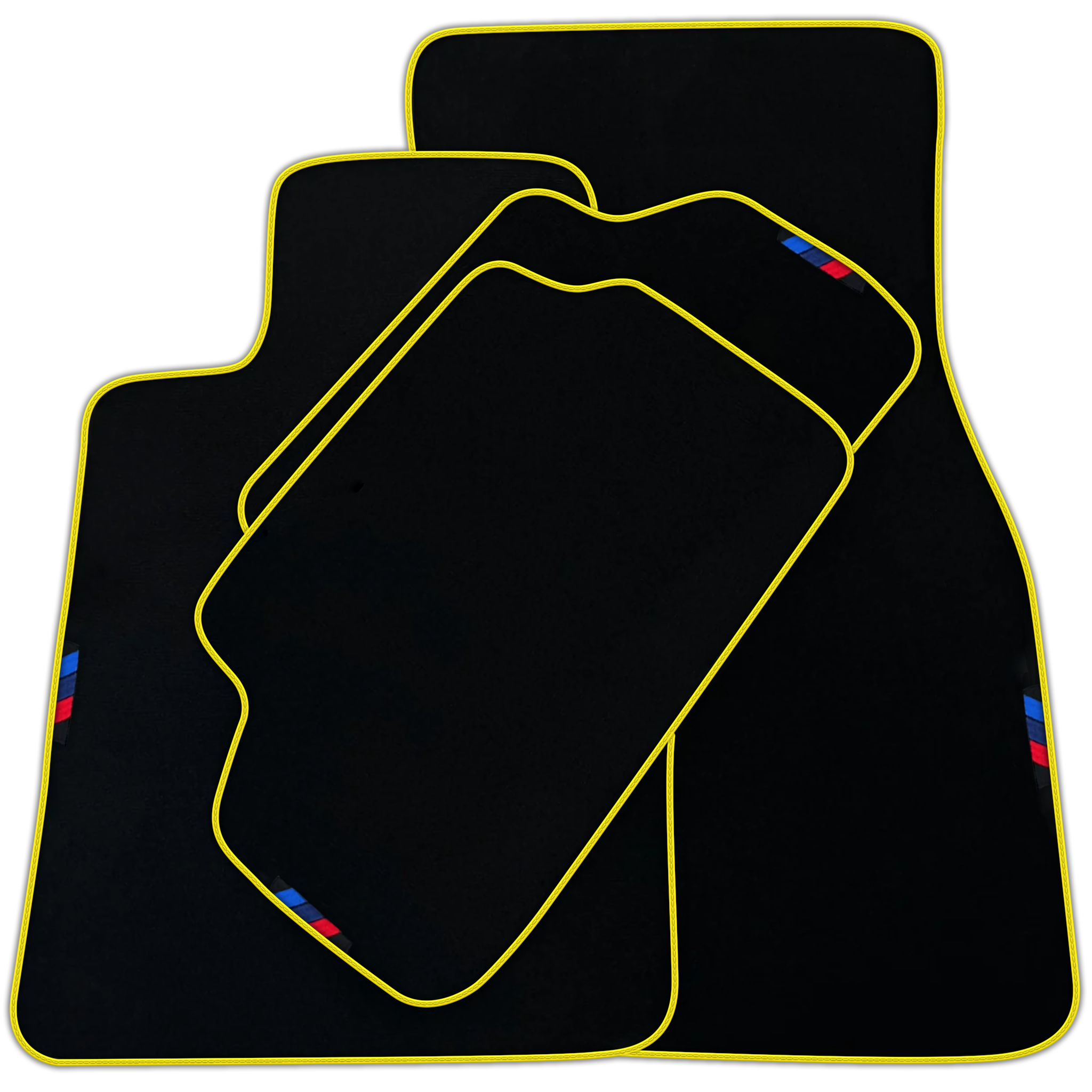 Black Mats For BMW 5 Series E61 Wagon | Red Trim | Various Trim Colors