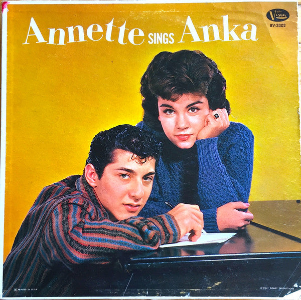 Annette (7) : Annette Sings Anka (LP, Album)