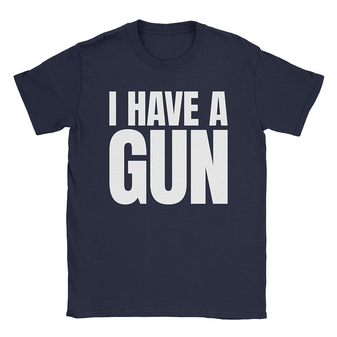 A-or-B-Tees T-Shirt Navy / S I Have A Gun T-Shirt